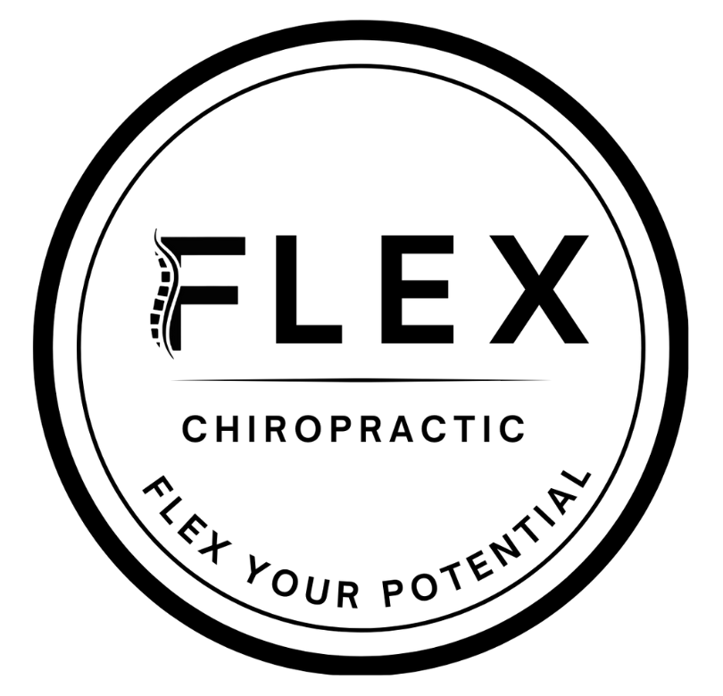 Flex Chiropractic logo with the company name and an icon.